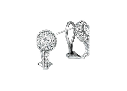 Rhodium Plated | Clip Earrings